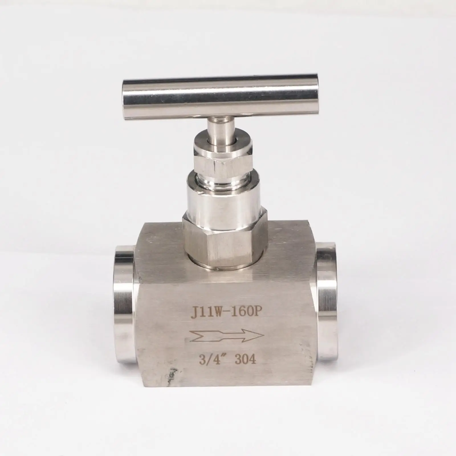 

High Pressure 320 Bar 3/4" BSP Female 304 Stainless Steel Flow Control Shut Off Valve Water Gas Oil Fuel