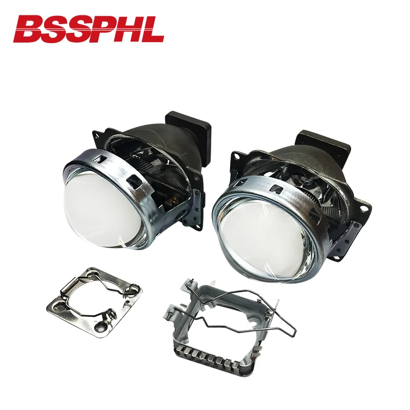 

BSSPHL BSSPHL Auto Car Headlight 3.0 inch Bi-xenon Headlamp lens Car styling Retrofit headlight Square-mounted Haila lens