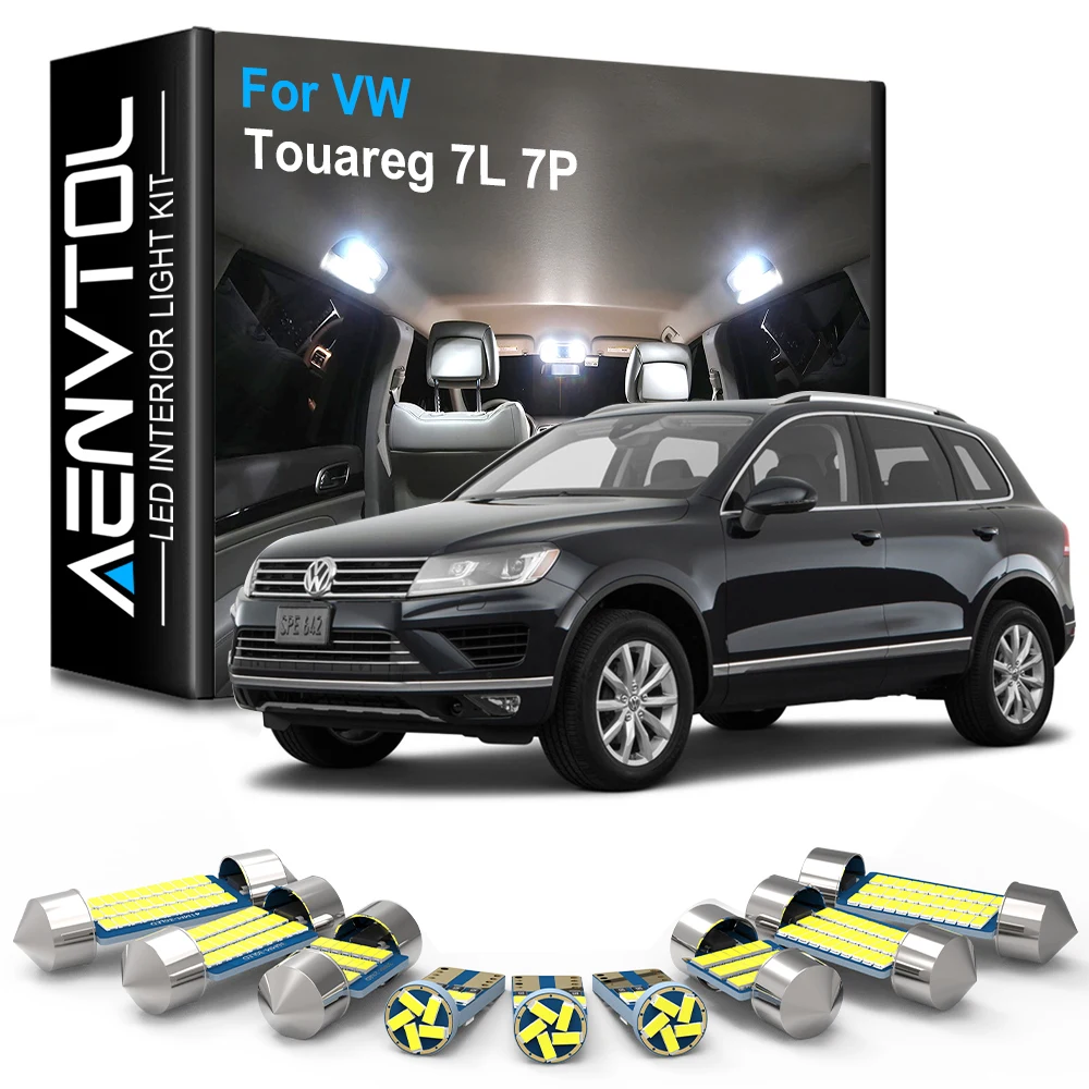 

AENVTOL Canbus For Volkswagen VW Touareg 7L 7P 2003-2005-2007 2008-2010 2011 2012-2015-2017 2018 Interior Lights LED Accessories