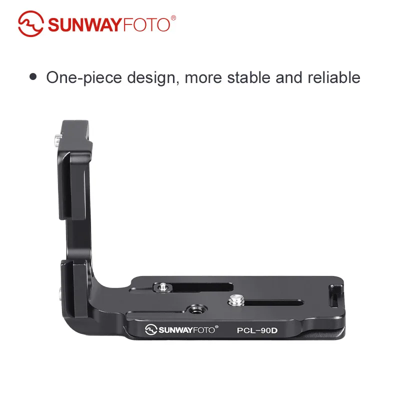SUNWAYFOTO PCL-90D Tripod Head Quick Release Plate for 90D Camera Tripod Head L-bracket  Specific Aluminum Quick Release