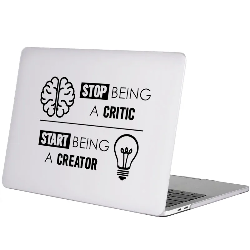 Creative Brains & Bulb Quote Laptop Sticker for Macbook Pro 16