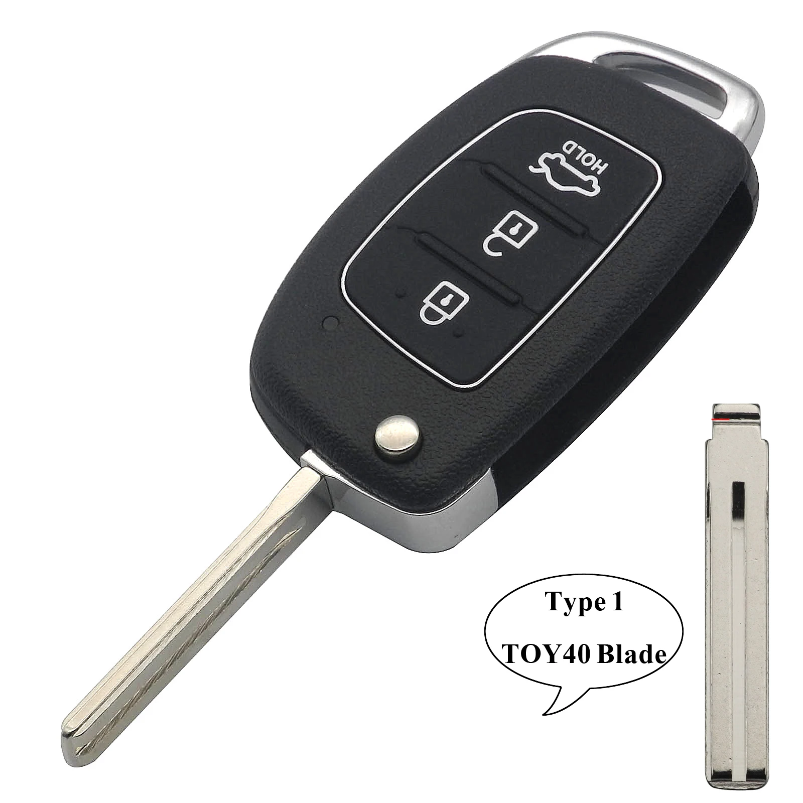 Fernbedienungsschlüssel 3 Tasten 433Mhz ID46 Chip für Hyundai New IX35 IX25 IX45 Elantra SantaFe Sonata TOY40/HY20/HY14 Schlüsselsteuerung