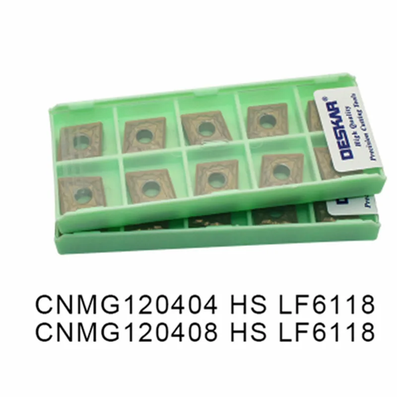 10 Chiếc CNMG120404 HS LF6118 Carbide Dạng CNMG 120408 HS Lưỡi Dao Thép Không Gỉ Dao Cắt Tiện Bằng Máy CNC Công Cụ Bên Ngoài Dụng Cụ Quay Rau