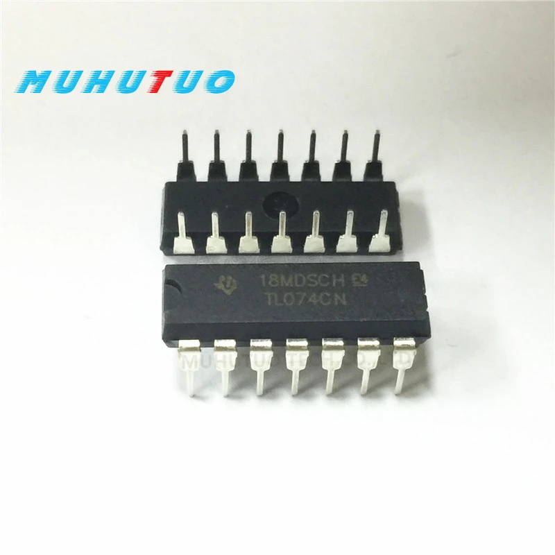 5PCS TL074CN TL074  DIp-14 directly plugged in low-power four-op Amp