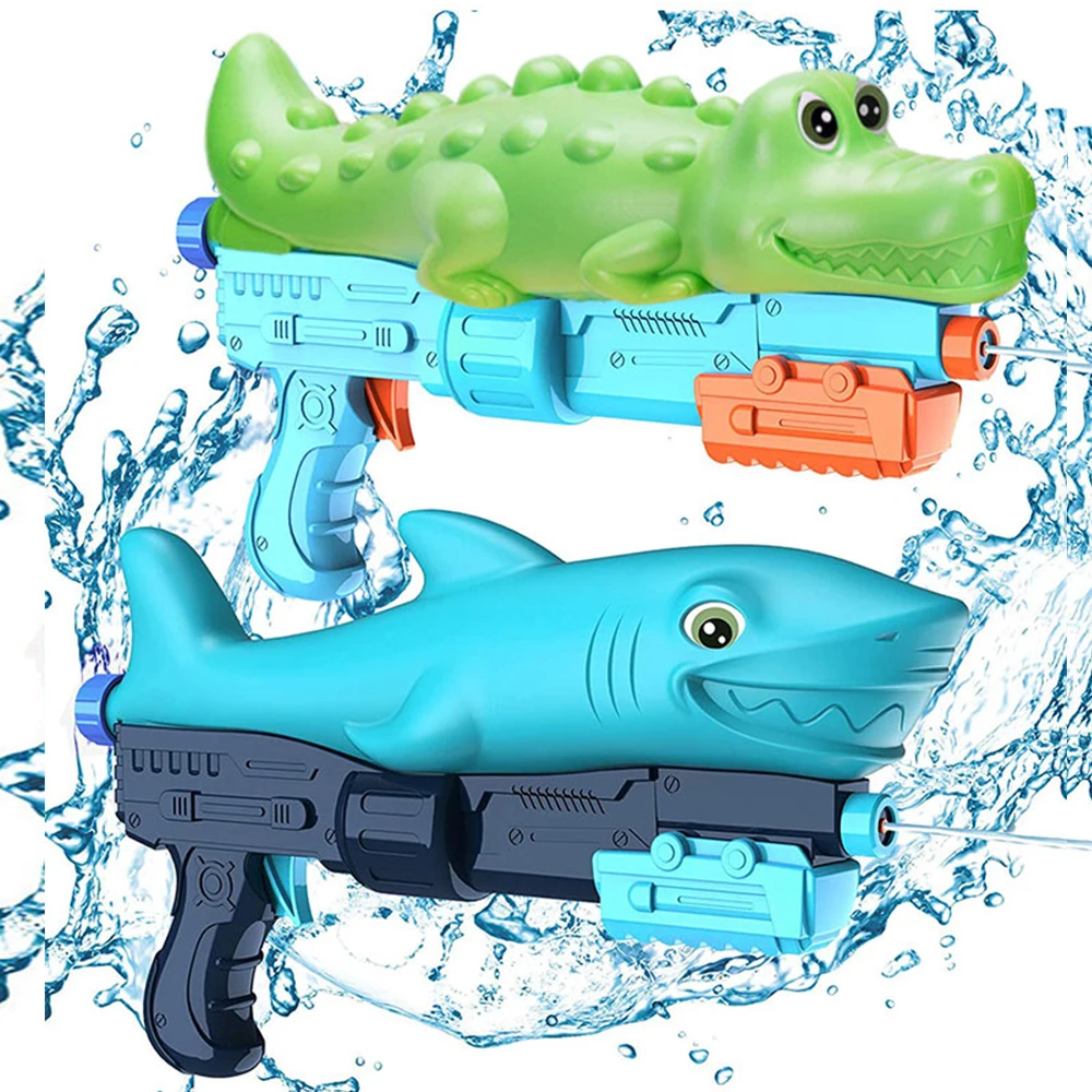 Children's Water Shooting Toy Crocodile Shark Dinosaur water gun  	 Summer Kid Pool Party Outdoor Beach fun Water Spray Toys