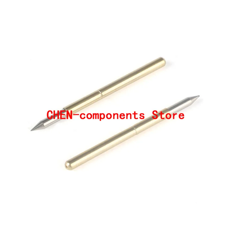 10PCS NEW test probe P125 retractable spring ejector needle Huaronghua needle sleeve round head flat needle tip welding wire