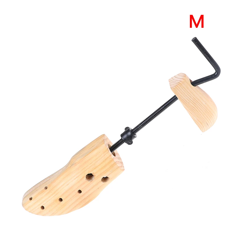 1PCS Size S M Unisex Women Men 2-way High Quality Adjustable Wooden Shoe Stretcher Shoe Expander