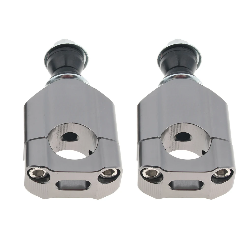 2pcs Front Handle Fat Bar Mount Clamps Riser for 22mm Motorcycle HandleBar- CNC Machined, 2 Colors