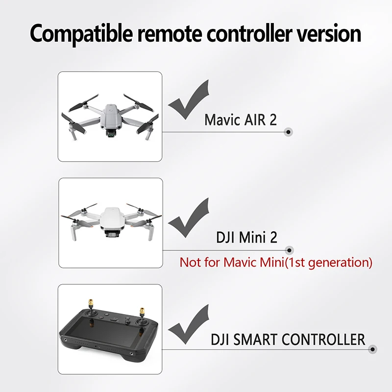 For DJI Air3/2/2s/Mini2/3Pro/4Pro Drone Extension Thumb Rocker Adjustable length DJI Smart Controller Telescopic Joystick Handle