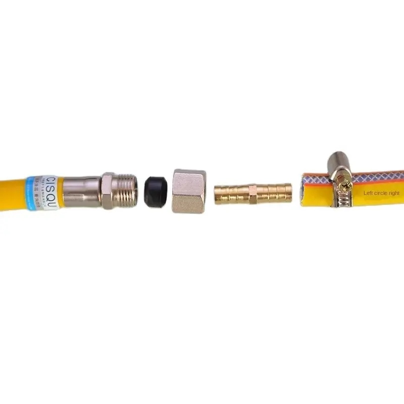Full copper pagoda head 6/8/10/12/14/16 / 19mm I-shaped tee water pipe gas hose Green joint