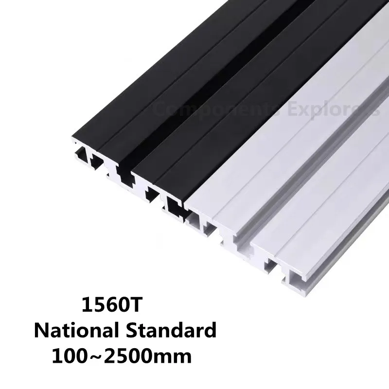 Arbitrary Cutting 1000mm 1560T 1560G 1590T 1590G National Standard Aluminum Extrusion Profile For DIY 3D Printer Workbench CNC