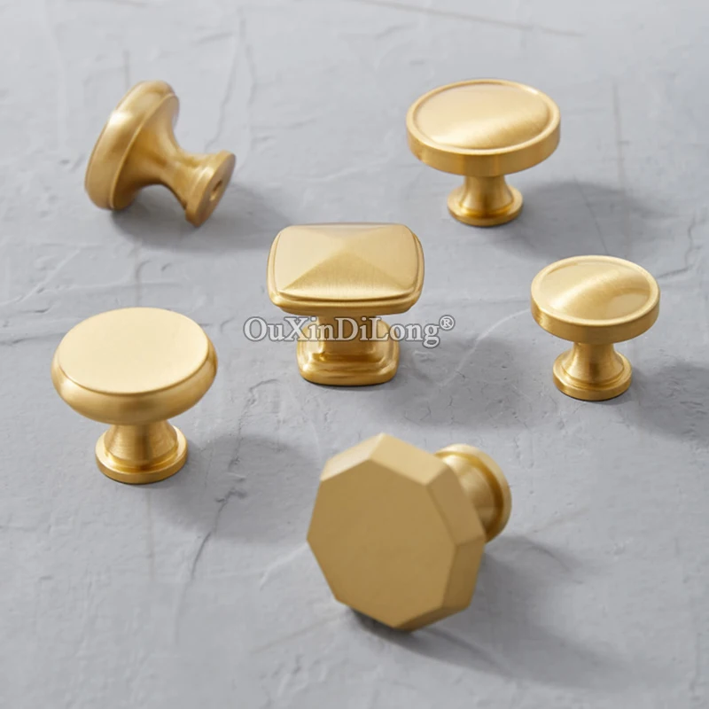 Hotsale 10PCS European Solid Brass Cabinet Door Handles Cupboard Wardrobe Drawer Kitchen TV Wine Cabinet Pulls Handles & Knobs
