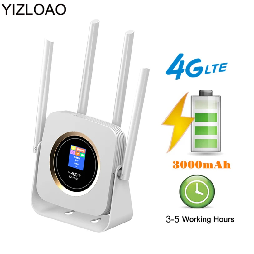 

YIZLOAO 4G 3G LTE/Unlock/Mobile Router CPE 4G 3G Modem Network Access Point Router Hotspot Broadband Wifi/Signal Booster Gateway