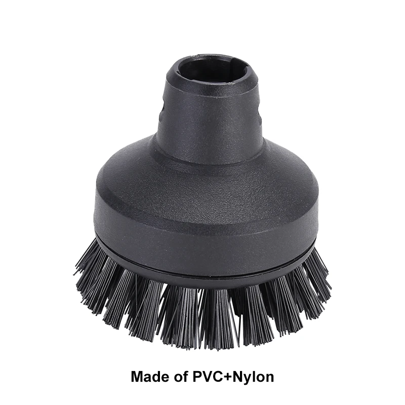 Bocais para escova de carro karcher easyfix sc 1-7 series limpador a vapor acessórios substituição cabeça redonda de nylon cerda grande área