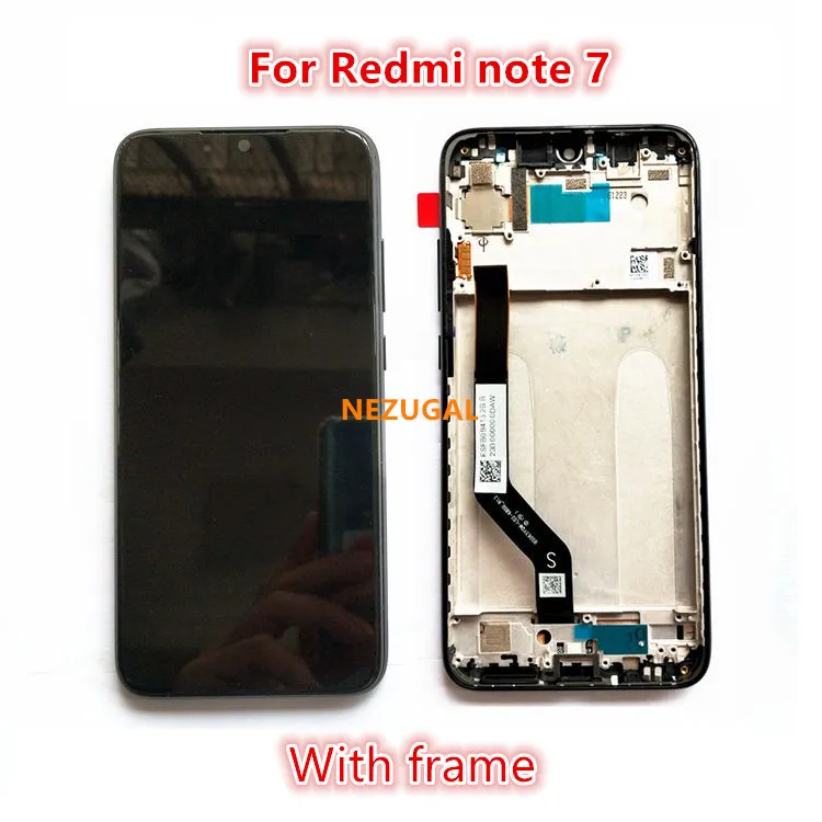 

AAA LCD Display Touch Screen Digitizer Assembly with Frame For Xiaomi Redmi Note 7 Note7 Pro Global Phone Sensor