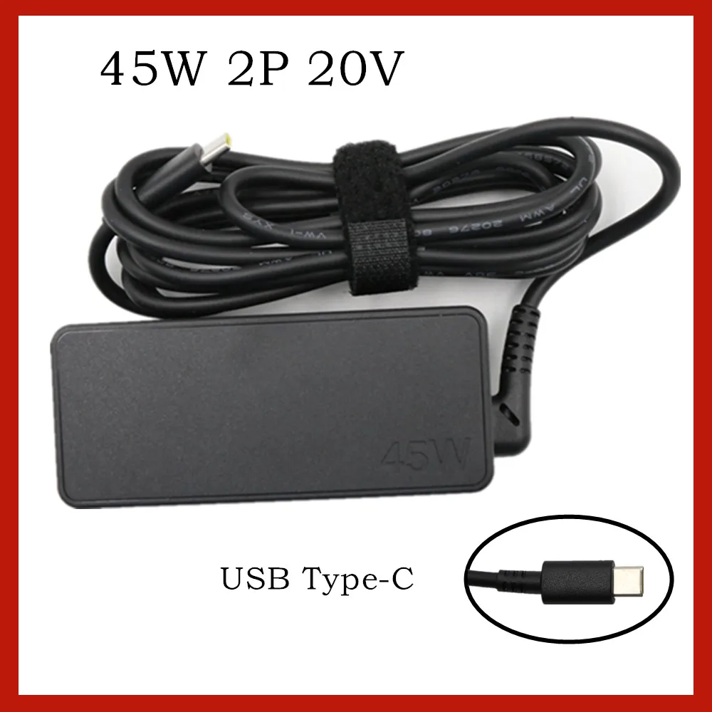 

20V 2.25A Laptop Ac Adapter Charger USB-C Type-C 4X20M26252 00HM662 SA10E75840 5A10E75824 01FR029 ADLX45UDC2A 00HM637