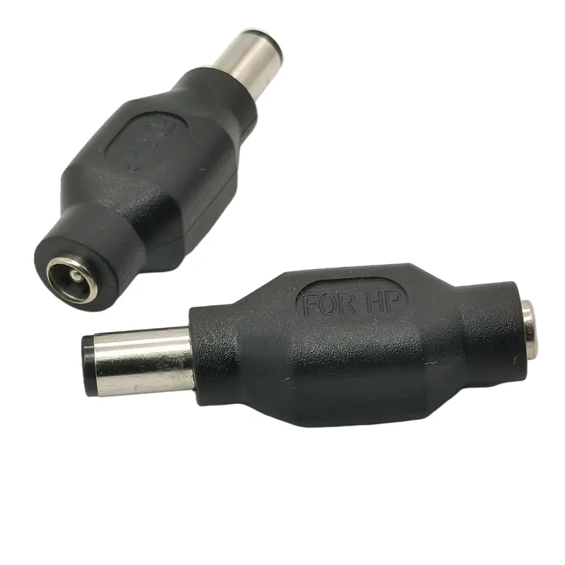 Colokan jantan DC 7.4*5.0mm ke 5.5*2.1mm, adaptor konektor pengisi daya Jack betina pengisian Laptop untuk HP