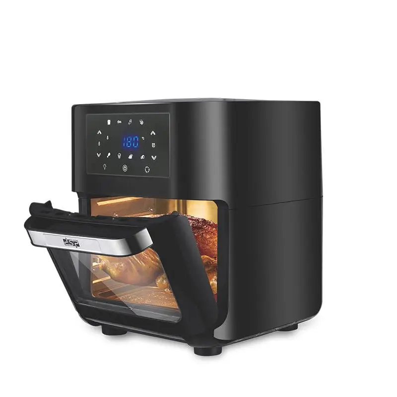 Freidora de aire sin aceite, horno tostador, deshidratador de encimera con pantalla táctil Digital LED, 1700W