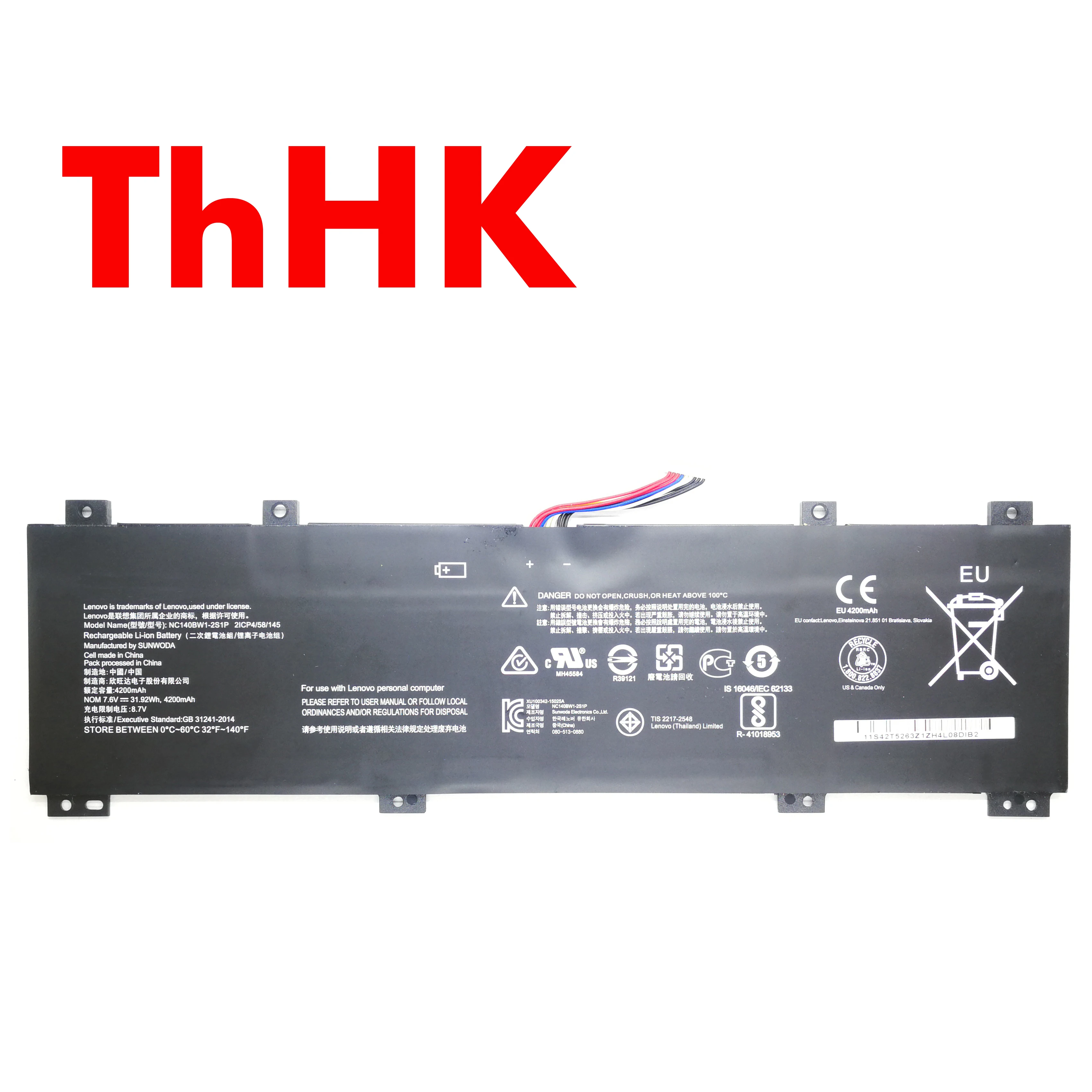 4200Mah New Genuine Original NC140BW1-2S1P Laptop Battery  For Lenovo IdeaPad 100S-14IBR