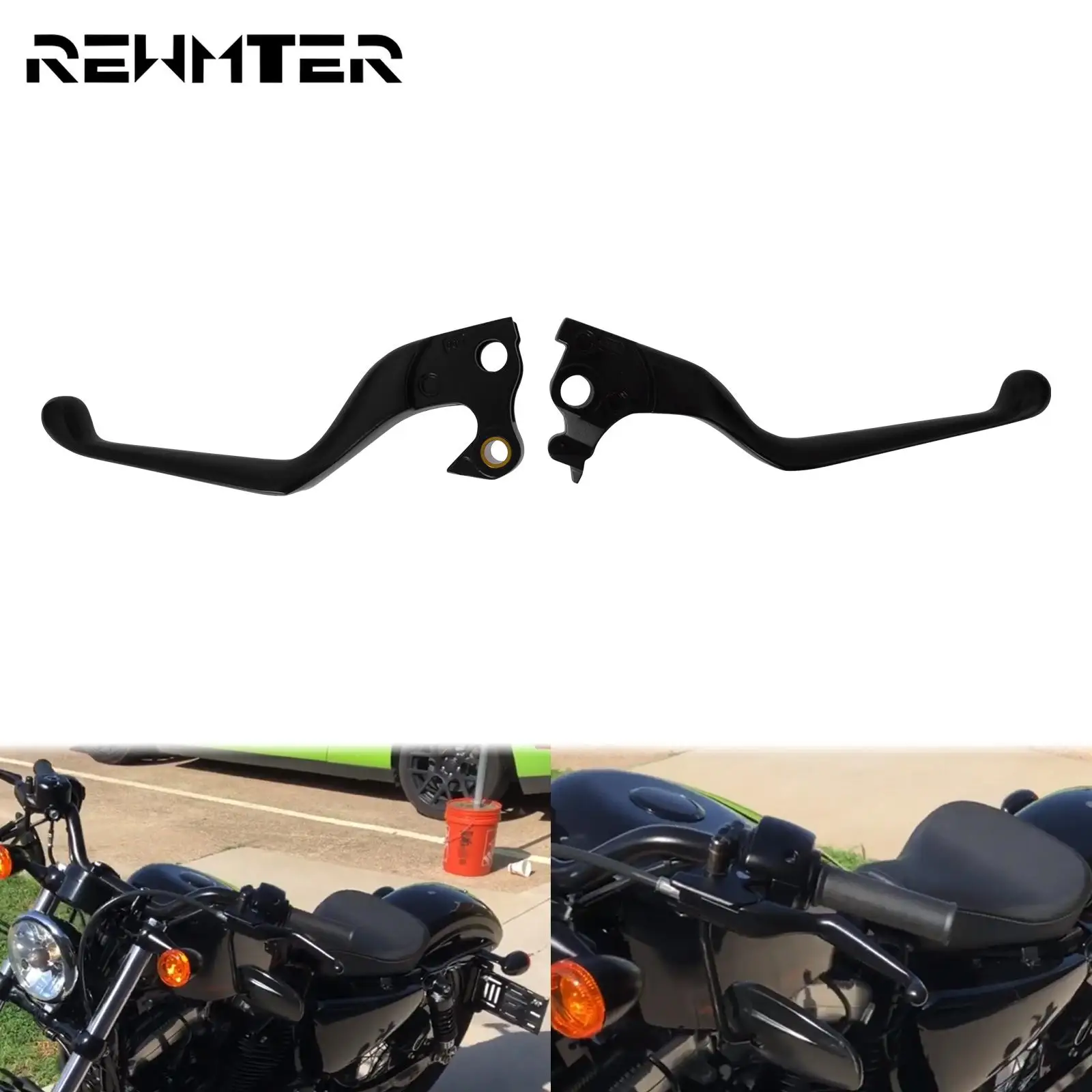 Motorcycle 2PCS Clutch Brake Levers Shifter Levers Black For Harley Sportster Seventy Two XL1200V XL 883 1200 Roadster 2014-2020