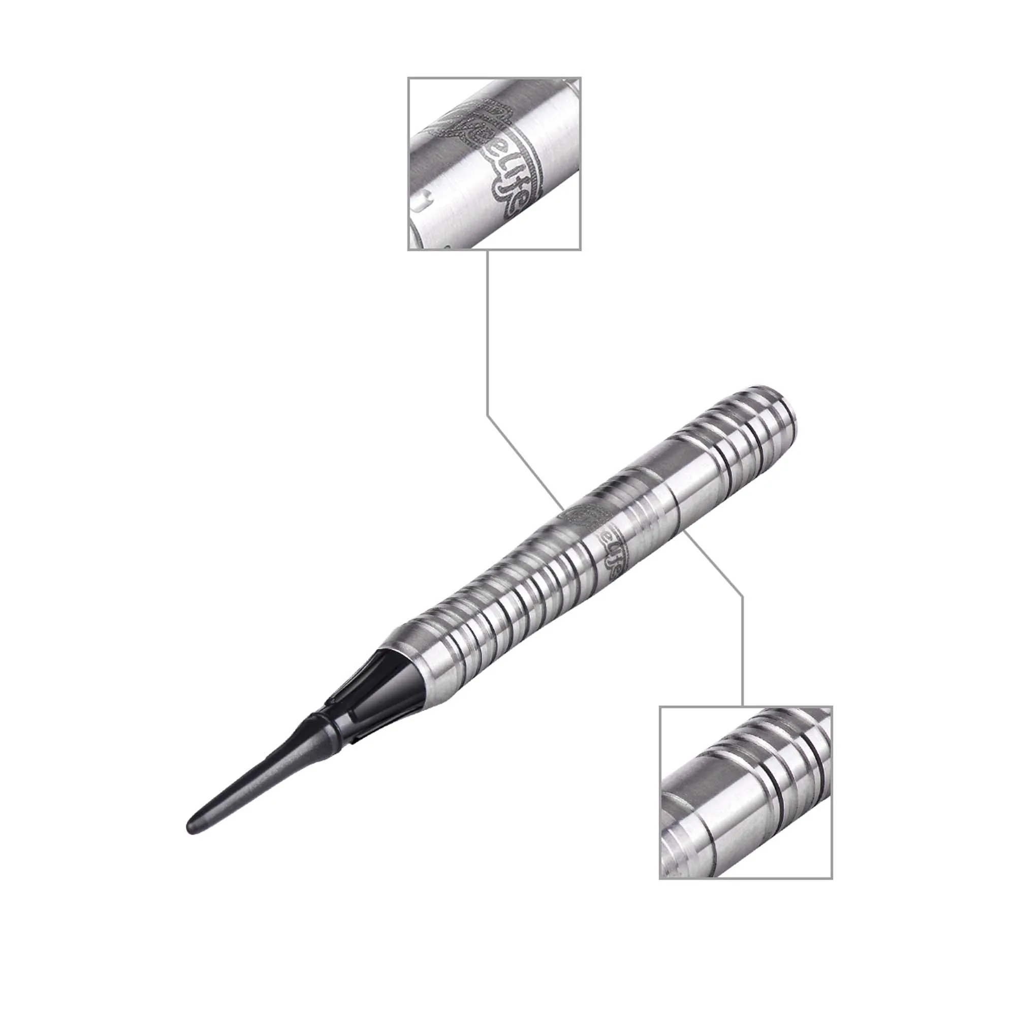 CyeeLife 18 Gram Soft Dart Barrels Tungsten 90% 3pcs For Plastic tip Dart board No Accessories