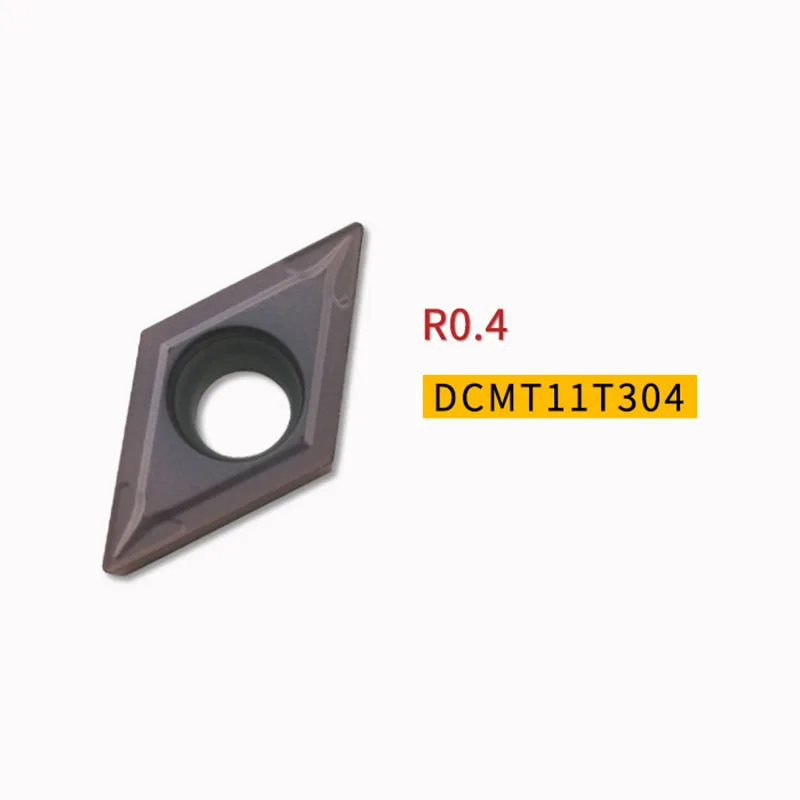 DCMT070204/11 t30 coltello diamantato da 4/55 gradi in acciaio inossidabile speciale lama CNC in metallo duro