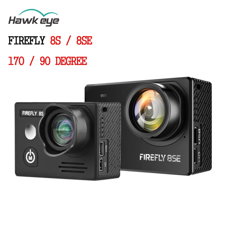 Hawkeye Firefly 8se / 8s 4k 90 Degree / 170 Degree Screen Wifi Fpv Action Camera Sports Cam Recording For Shooting Drone Part