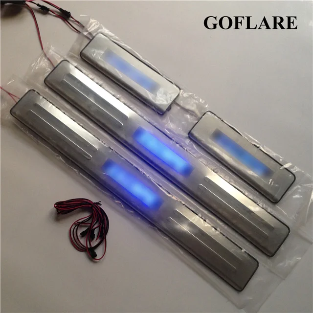 

Автомобильный Стайлинг для Ford Escape аксессуары 2013-2017 светодиодная подсветка дверные пороги