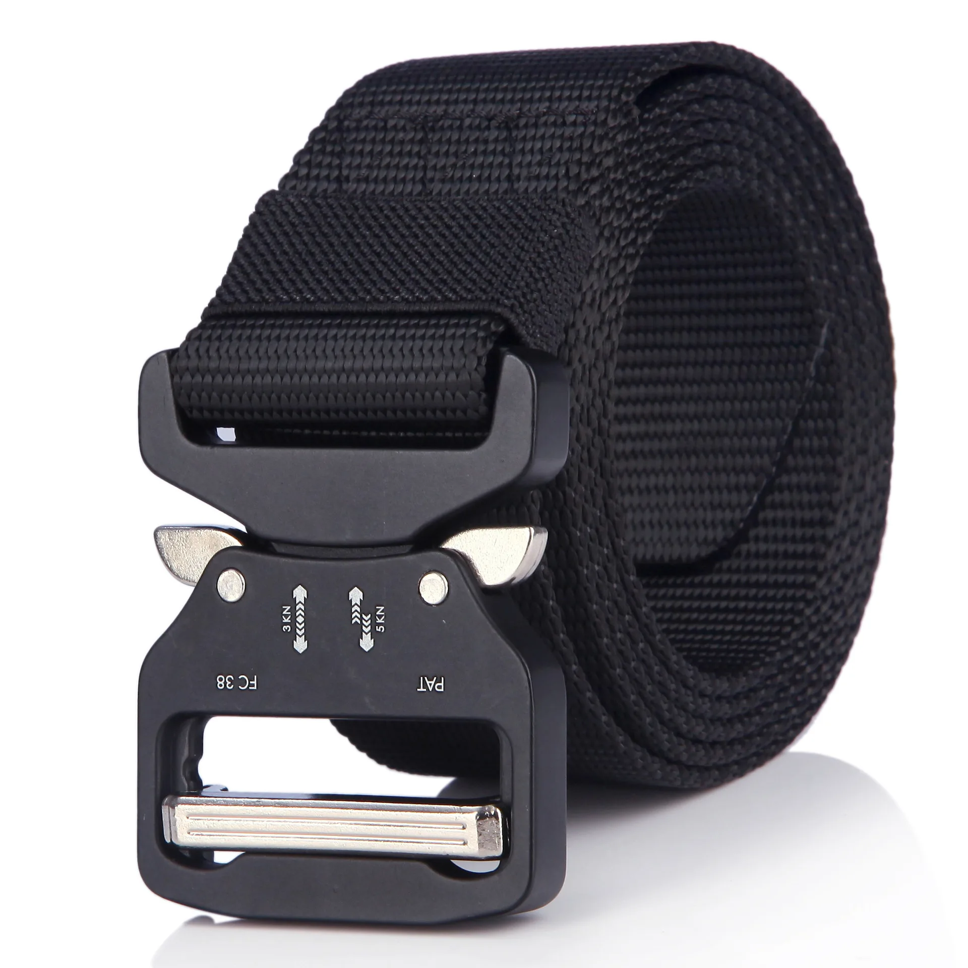 

Tactical men's adjustable casual nylon beltTactical Belt Army Style laser cutting Training Military police Belt