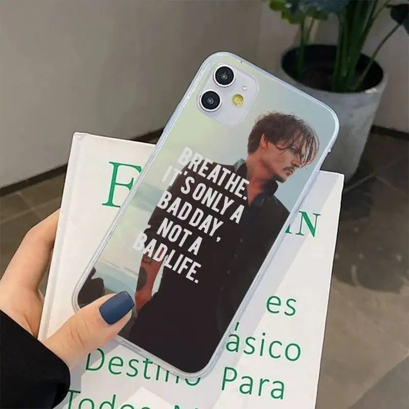 FHNBLJ Johnny Depp Phone Case for iPhone 11 12 13 mini pro XS MAX 8 7 6 6S Plus X 5S SE 2020 XR case