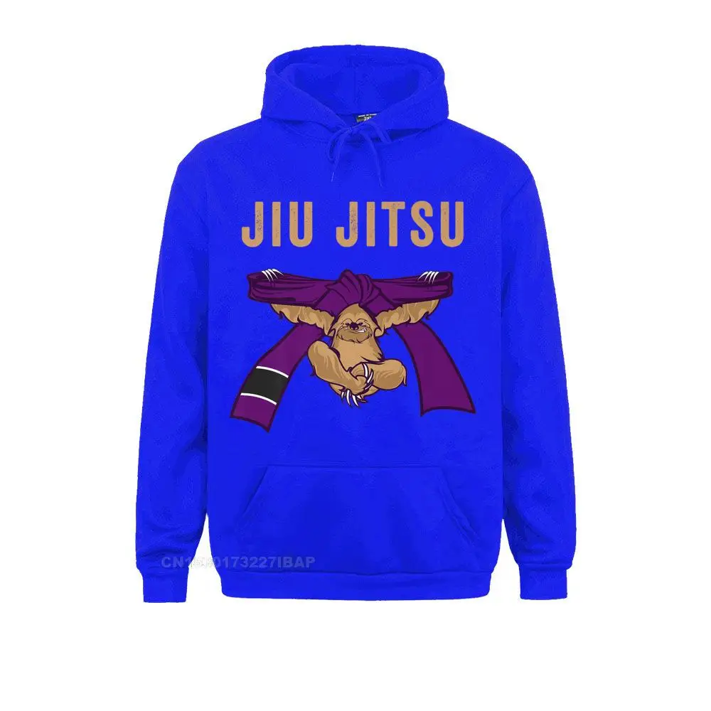 Jiu Jitsu Sloth Shirt for BJJ Cool Purple Belt Hoodies for Men Unique Sweatshirts Hip hop 2021 Newest Hoods Long Sleeve