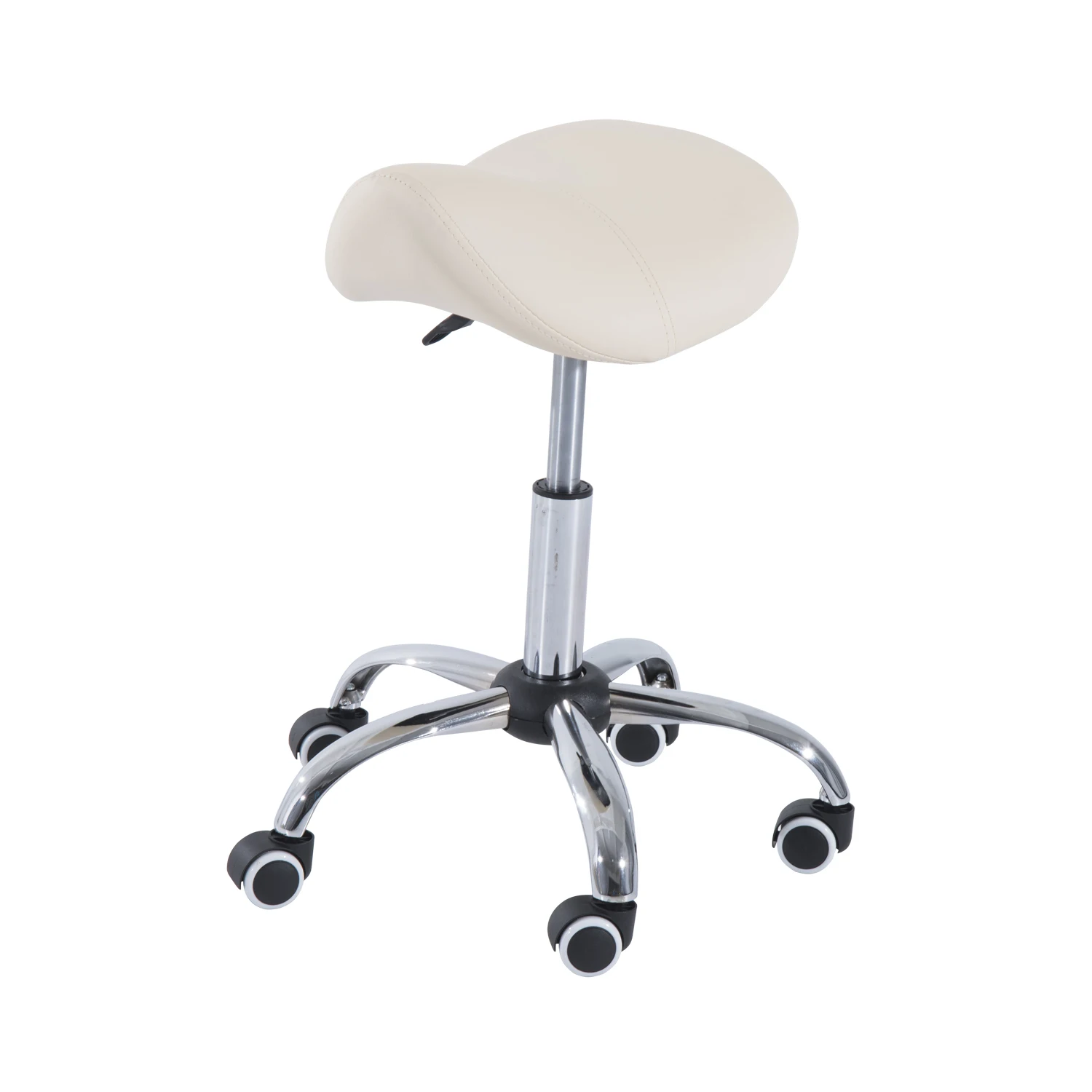 HOMCOM chair work stool wheels swivel stool cosmetic stool dentist hairdresser