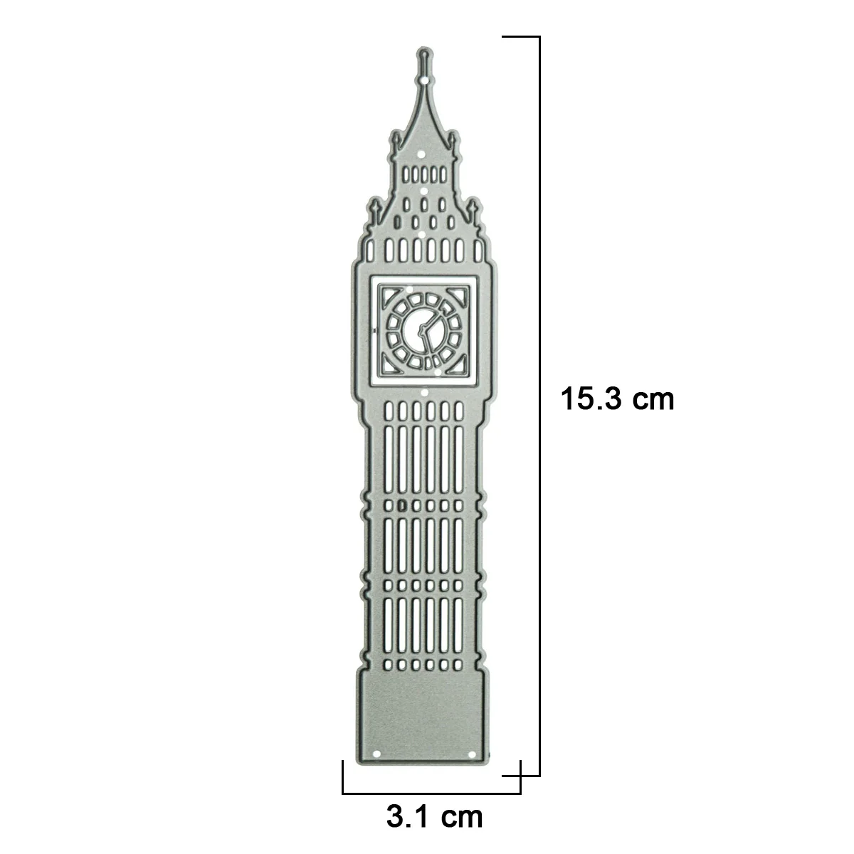 UK Landmark London Big Ben Clock Tower Metal Cutting Die Scrapbooking DIY Photo Album Clipart Decorating Paper Cutter Stencil