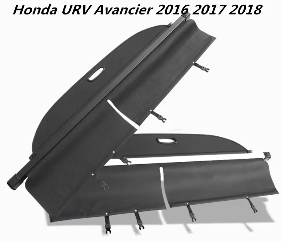 High quality Car Rear Trunk Security Shield Cargo Cover For Honda URV Avancier 2016 2017 2018 ( black, beige)