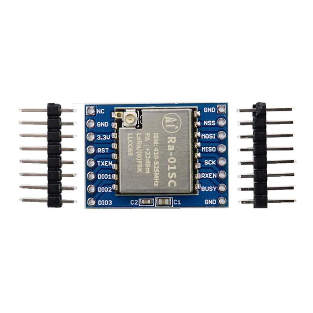 5pcs Ra-01SC LoRa 433MHz Breakout Board con Antenna basata sull'interfaccia dell'antenna LLCC68 3.3V IPEX
