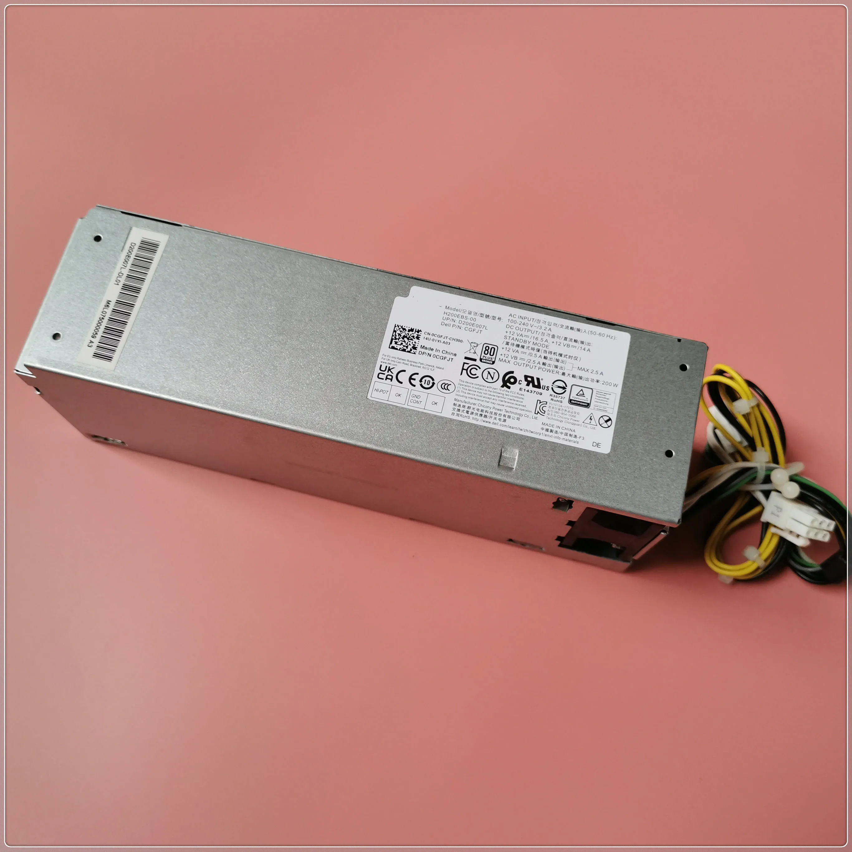 FOR DELL 7050 7060 7070 3050 3070 3060 Power Supply 200 Watts,H200EBS-00 CGFJT 6PIN 4PIN Desktop