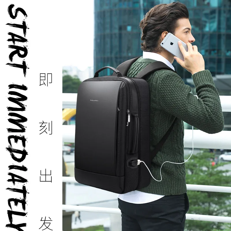 Luxury Backpack Men Waterproof Large Back Pack Travel Male Laptop Bag Business Casual Laptop Bag Brand Design 2021 Black Blue