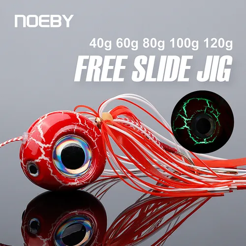 Noeby Tenya 40-120g Tai goma Kabura Jig Señuelos de pesca plantillas deslizantes cebos artificiales pargo canguera mar invierno señuelo de pesca