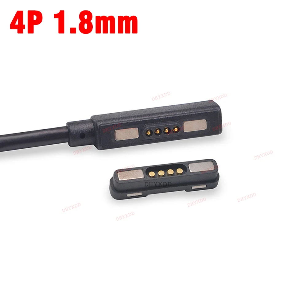 1 компл. Магнитный Usb-кабель для зарядки, штекер, разъем Pogo, разъем питания, 4 контакта, 1,8 мм, магнитная контактная подставка, печатная плата, 1 м