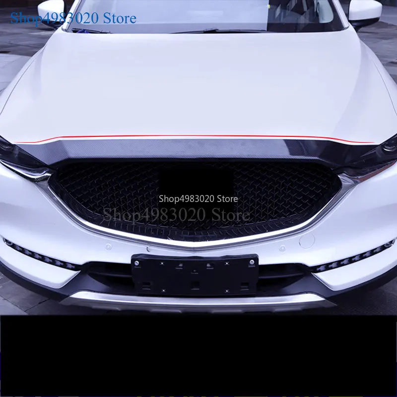 

Cover trimming modified medium net modified decorative bright strip For Mazda CX-5 CX5 CX 5 2018 Accessories Exterior Chromium