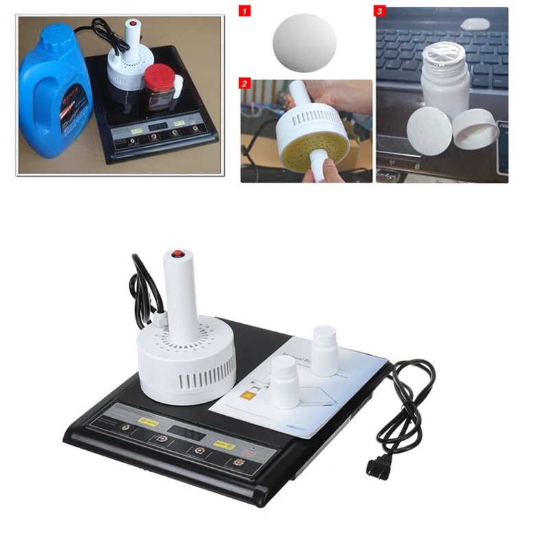 

Hand Held Induction SealAluminum Foil Sealing Machine Microcomputer Jar Medical Plastic Capper Capping Machine 500E