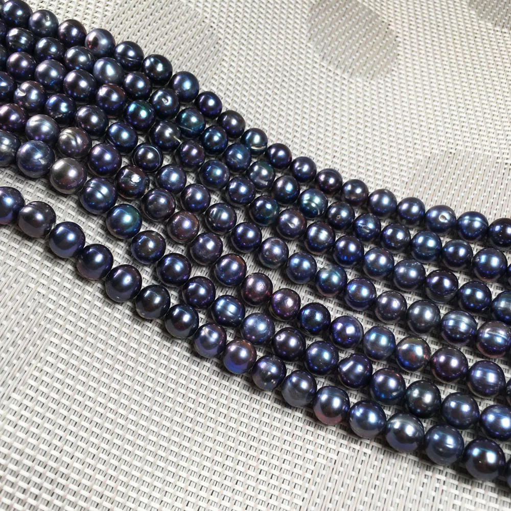 Real Natural Freshwater Pearl Beads Round Spacer Punch Exquisite Loose Bead For Jewelry Making DIY Necklace Bracelet Accessories
