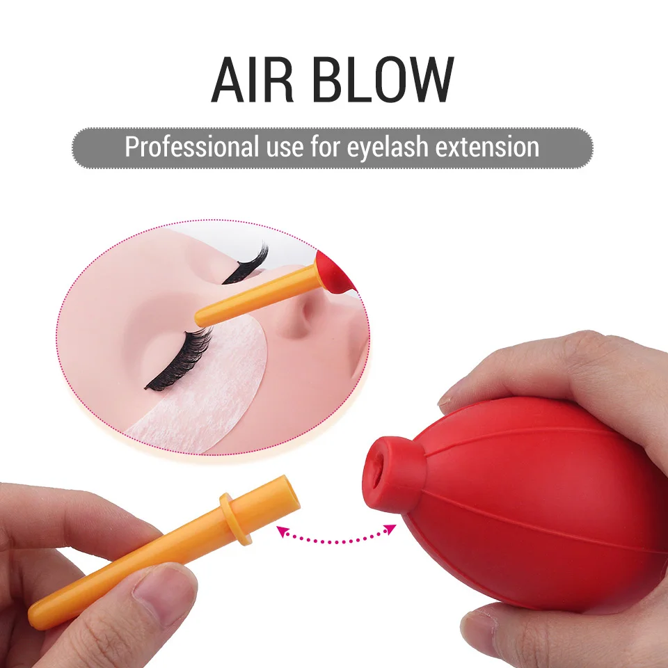 NEWCOME Color Eyelash Extension Air Blower Practice False Eyelashes Dryer Ball Grafting Eyelash Dry Blowing Beauty Makeup Tools