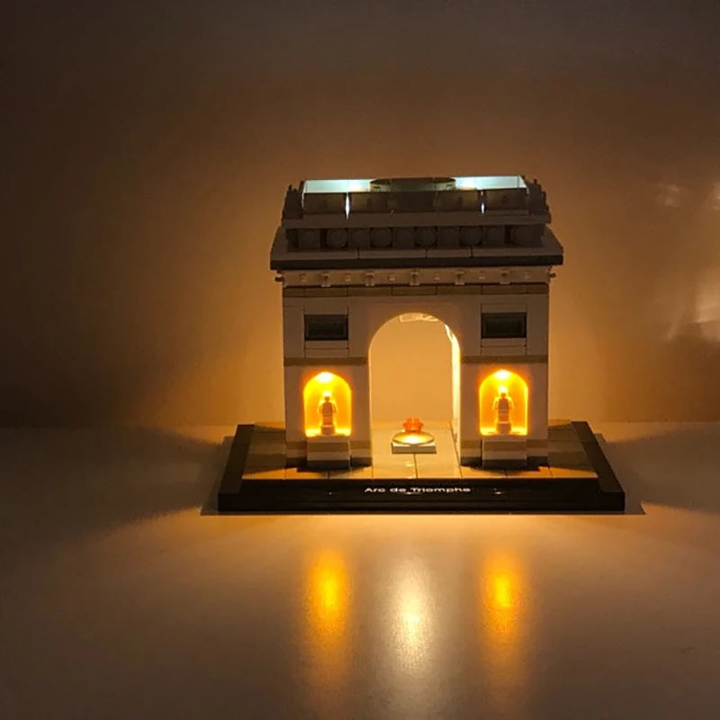 LED light up kit for for 21036 Architecture Series PARIS ARC DE TRIOMPHE Building Blocks Not Included Building Blocks