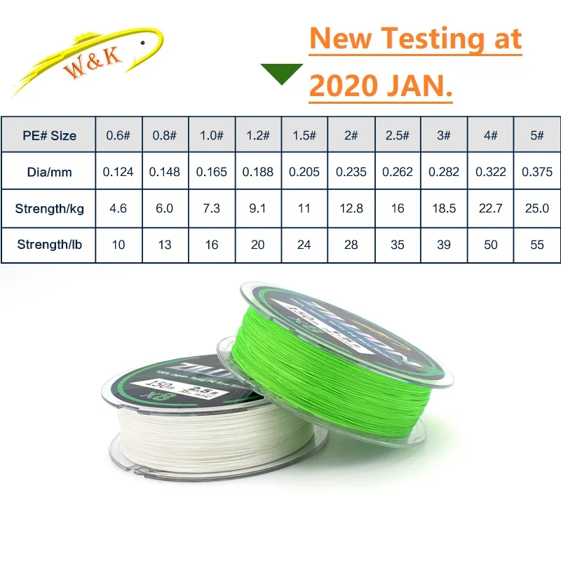 Seabass Fishing at 150m X8 Braided PE Lines for Boat JIGGING Spinning Low-Profile Reel Line PINK BLUE GREEN Fishing Line