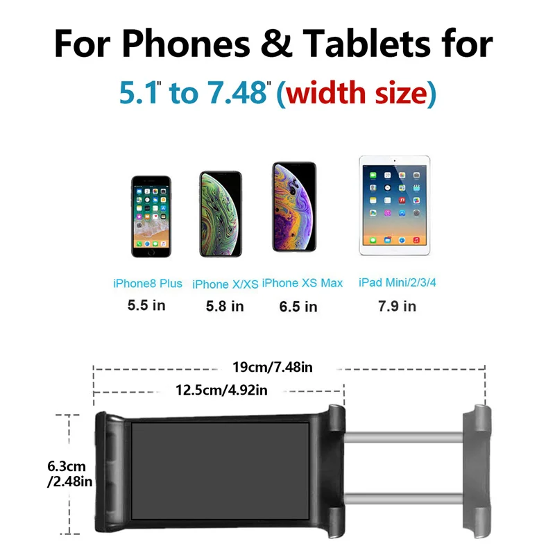 Tablet Mount Stand 2-in-1 Kitchen Wall/CounterTop Mount Stand for Ipads Tablets 4.92 