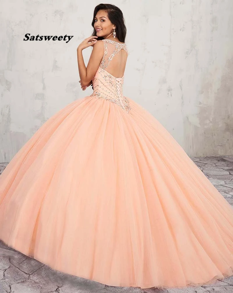 2022 Đính Hạt Tinh Thể Bầu Quinceanera Áo Lỗ Khóa Lưng Sweet 16 Đầm Dạ Hội Đảng Đồ Bầu Plus Kích Thước