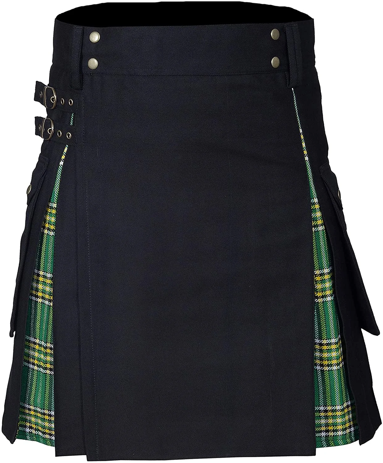 Kilts for Men, Utility Kilt, 100% Cotton Jeans Hybrid Kilt, Modern Box Pleated Tartan Traditional Mens Kilt