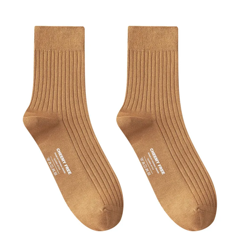 HSS 98% chaussettes en pur coton pour hommes, robe d'affaires, longues chaussettes printemps hiver chaud pour homme, haute qualité, chaussettes colorées et joyeuses pour homme, cadeau