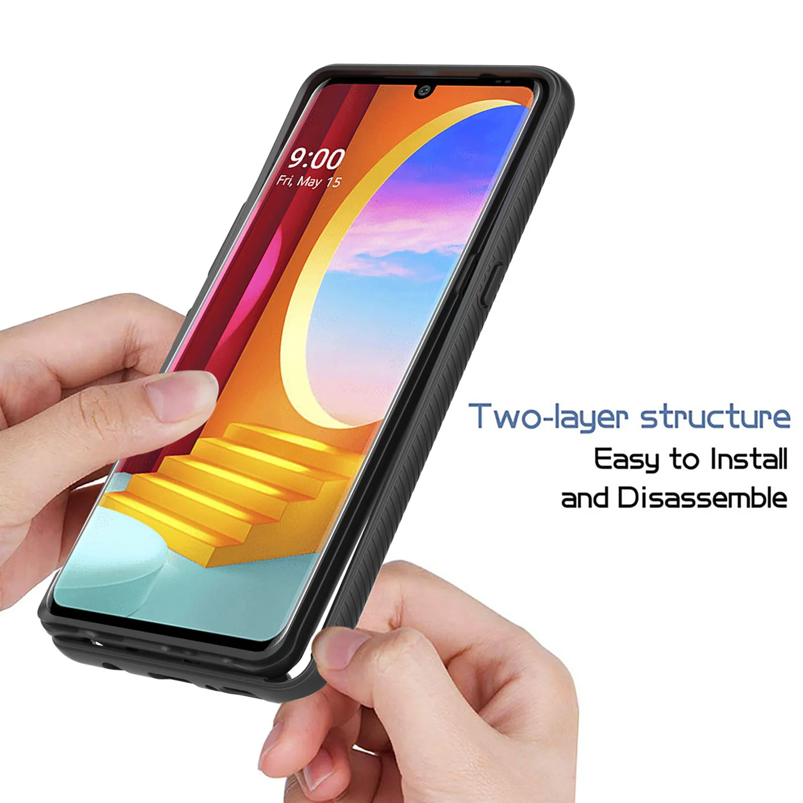 Hybrid Rugged Armor Shockproof Phone Case For LG Velvet 5G G9 V60 G8 V50s G8X ThinQ Soft TPU Frame Transparent Back Cover Fundas